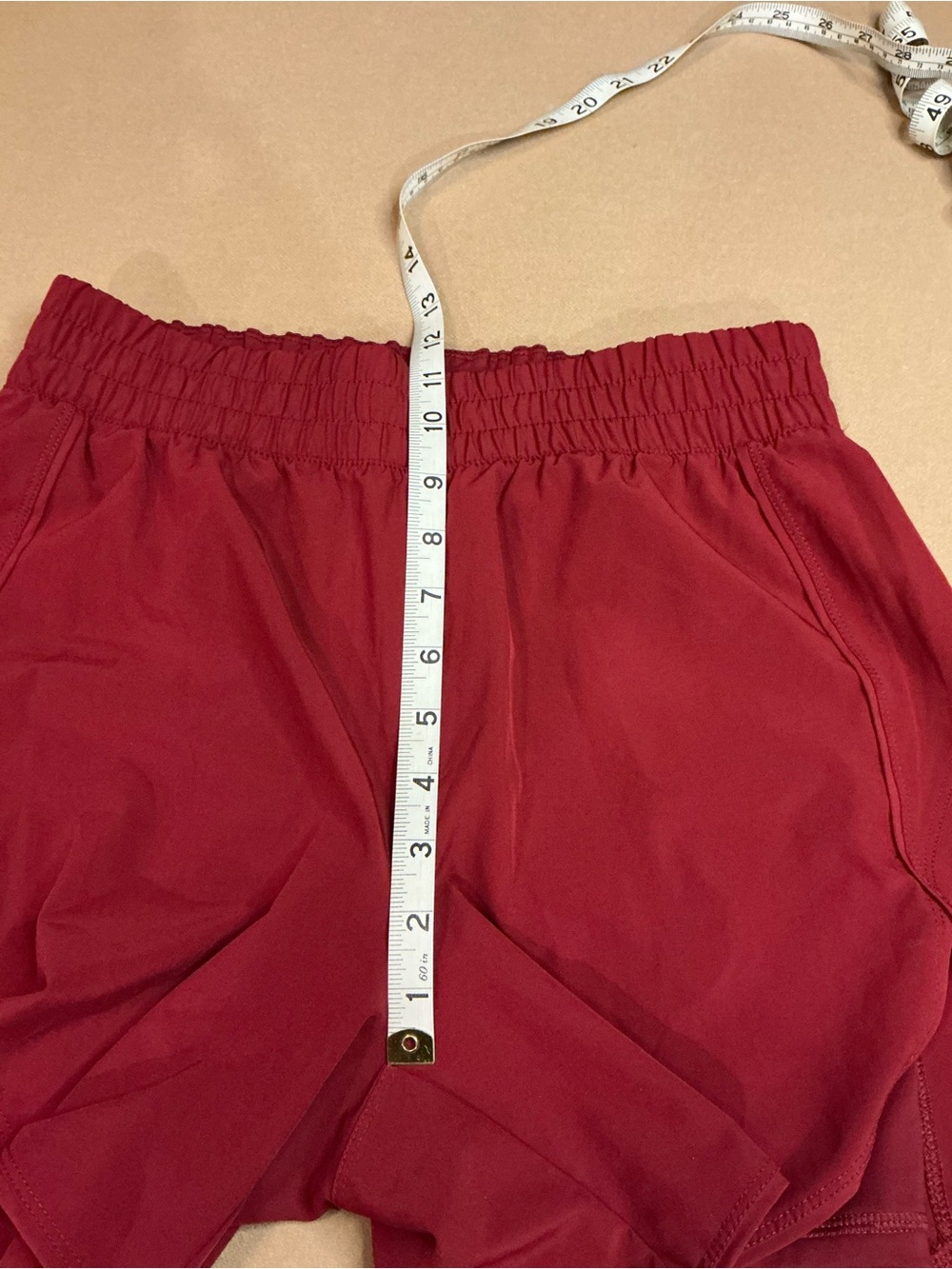 Avia Women's 2-in-1 Running Shorts Maroon Sz Small , 5" Inseam Excellent UC - Picture 6 of 9